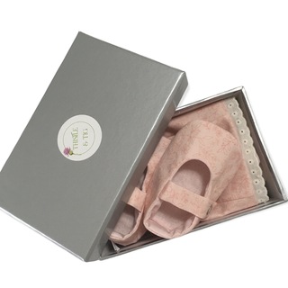 Bonnet &  Mary Jane Gift Set - Pale Pink