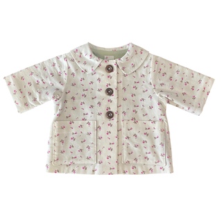 Corduroy Duffle Coat - Dainty Flowers