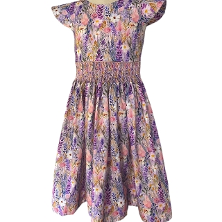 January Smocked Dress - Lavender